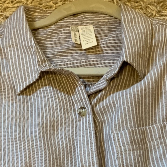 Striped Collared Blouse - Picture 3 of 4